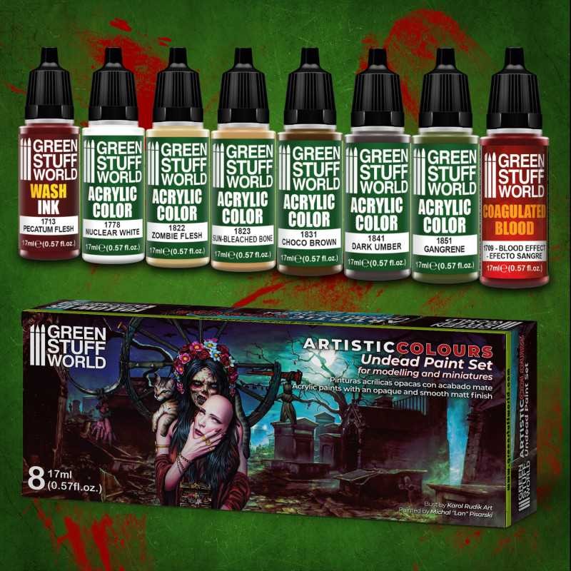 GREEN STUFF WORLD 10121 Paint Set - Undead BOYAMA SETİ