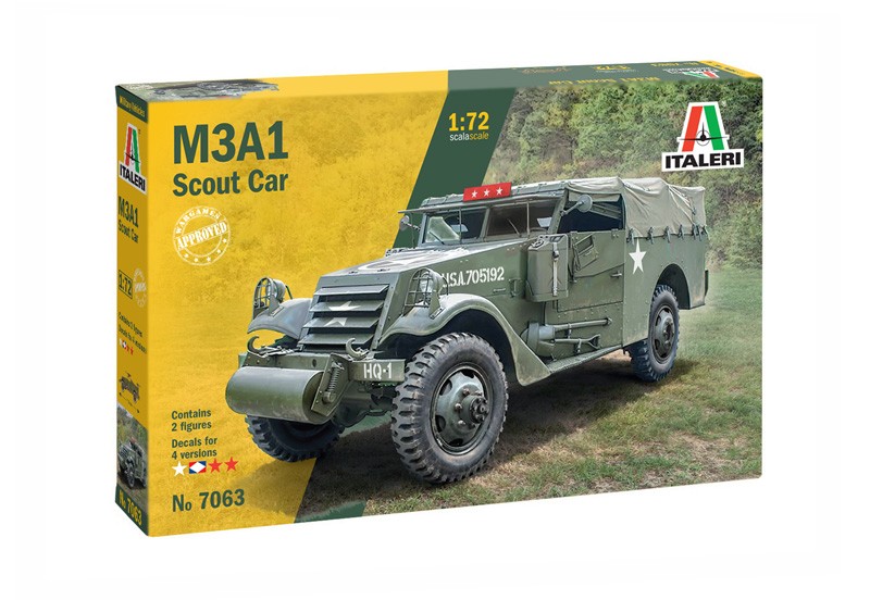 ITALERI 7063 1/72 M3A1 Scout Car ASKERİ KARA ARACI MAKETİ