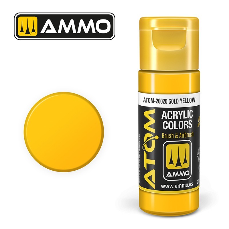 AMMO MIG ATOM 20020 Gold Yellow AKRİLİK MAKET BOYASI