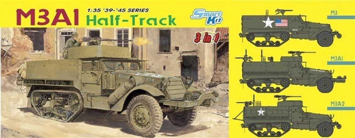 DRAGON 6332 1/35 M3A1 HALF-TRACK (3 IN 1) (SMART KIT) İKİNCİ DÜNYA SAVAŞI AMERİKAN PERSONEL TAŞIYICI MAKETİ