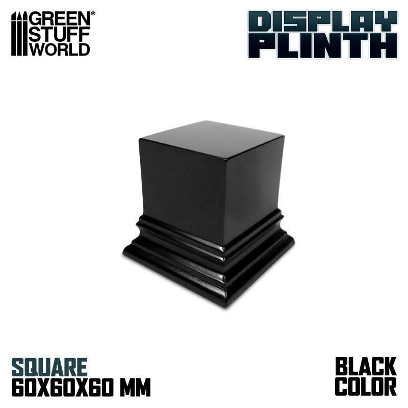 GREEN STUFF WORLD 1814 Square Top Display Plinth 6x6 cm Black - Siyah Büst Altlığı