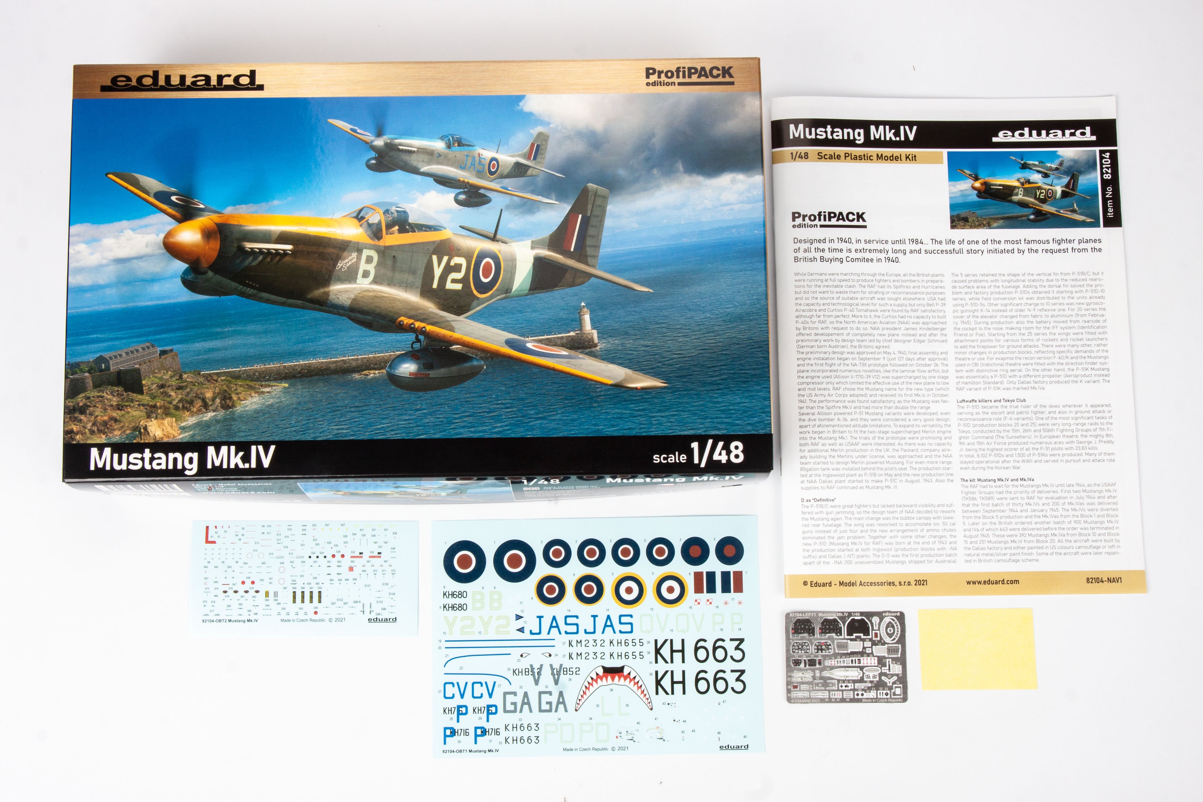 EDUARD 82104 1/48 MUSTANG MK. IV SAVAŞ UÇAĞI MAKETİ