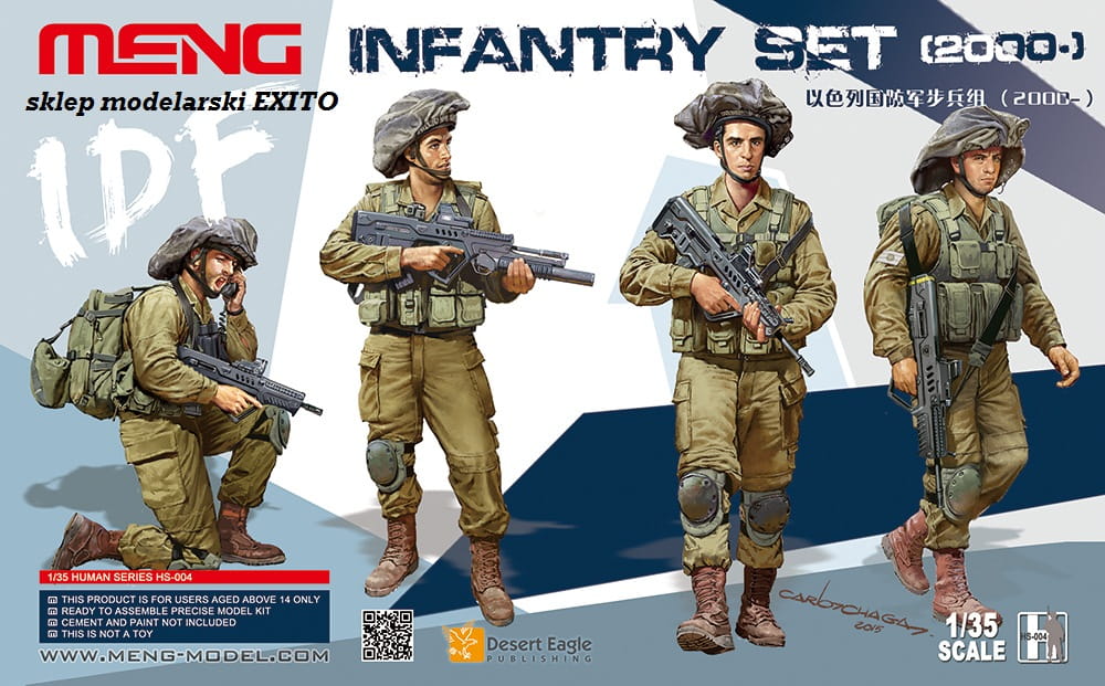 MENG HS-004 1/35 IDF INFANTRY SET İSRAİL PİYADE FİGÜR MAKETİ