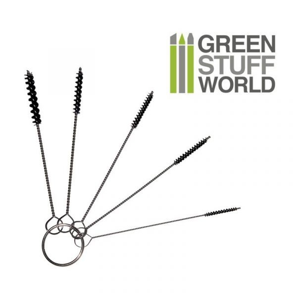 GREEN STUFF WORLD 1409 AİRBRUSH CLEANİNG BRUSHES SET – HAVA TABANCASI TEMİZLEME FIRÇA SETİ