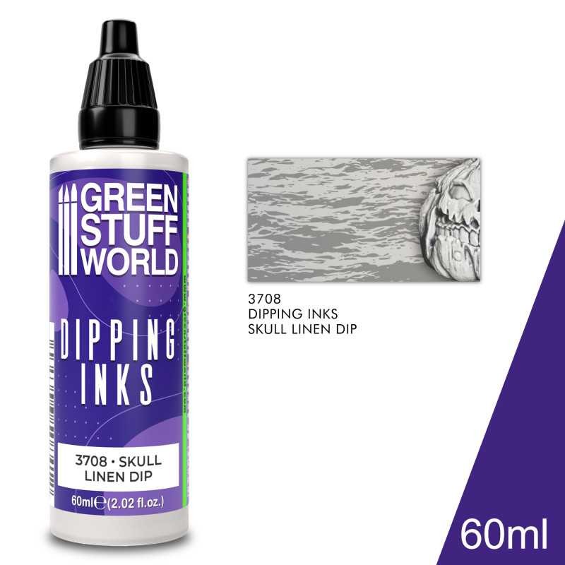 GREEN STUFF WORLD 3708 Dipping Ink Skull Linen Dip MAKET BOYASI 60 ml