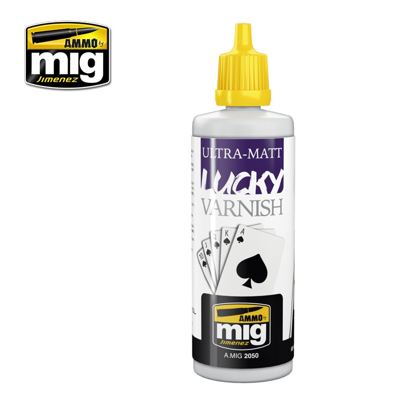 AMMO MIG 2050 ULTRA-MATT LUCKY VARNISH (60 ML) MAKET VERNİĞİ