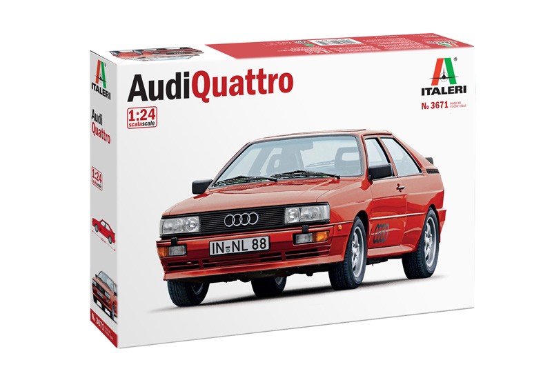 ITALERI 3671 1/24 Audi Quattro SİVİL ARABA MAKETİ