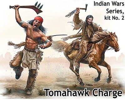 MASTER BOX 1/35 35192 "Indian Wars Series, kit No. 2. Tomahawk Charge"