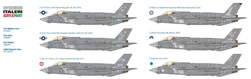 ITALERI 2506 1/32 F-35 A LIGHTNING II SAVAŞ UÇAĞI MAKETİ