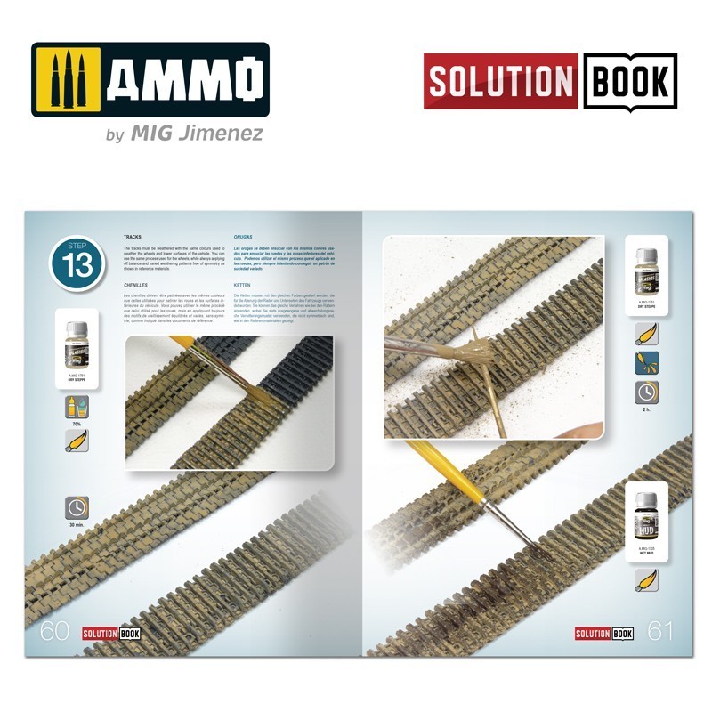 AMMO MIG 6601 How to Paint WWII German Winter Vehicles SOLUTION BOOK - İKİNCİ DÜNYA SAVAŞI ALMAN KIŞ ARAÇLARI BOYAMA TEKNİKLERİ KİTABI