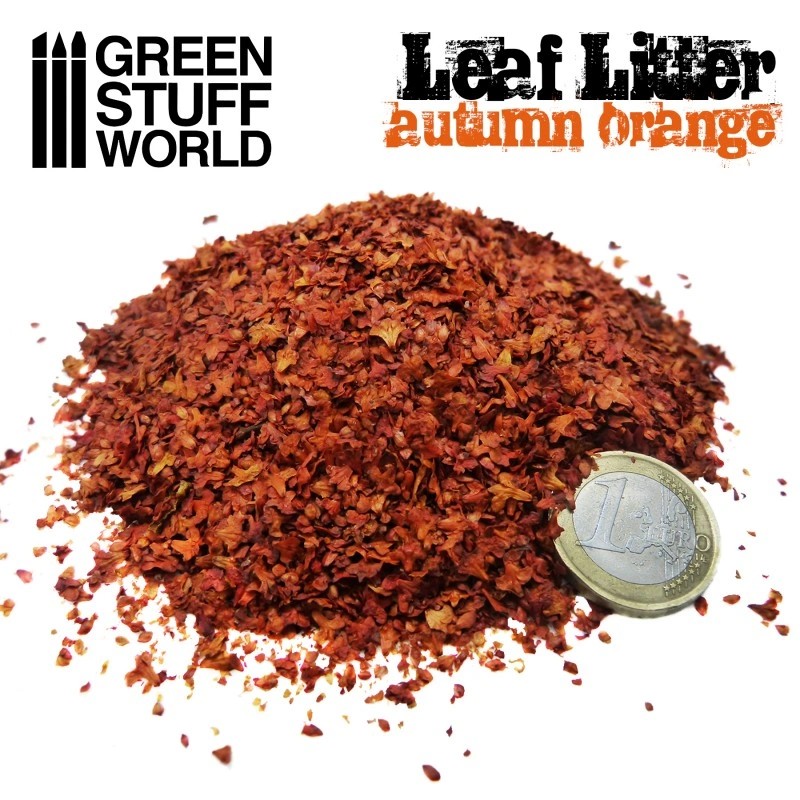 GREEN STUFF WORLD 1264 Leaf Litter - Autumn Orange KULLANIMA HAZIR YAPRAK