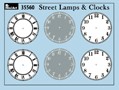 MINIART 35560 1/35 STREET LAMPS & CLOCKS