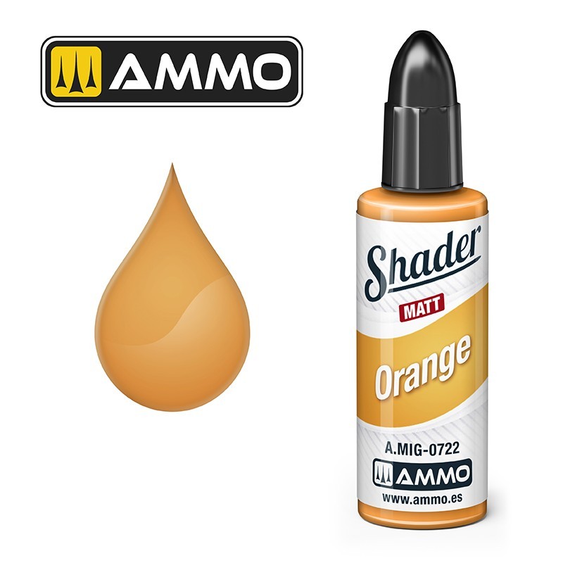 AMMO MIG 0722 MATT SHADER Orange GÖLGELEME EFEKT BOYASI