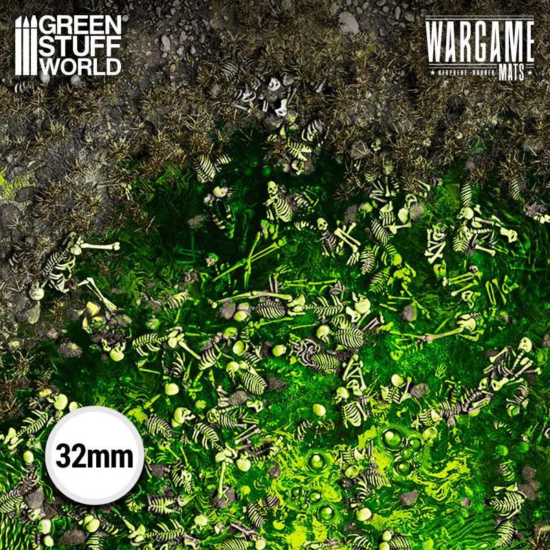 GREEN STUFF WORLD 6347 Neoprene Mat Boneblight Marsh (120x180cm) - MASAÜSTÜ OYUN MATI