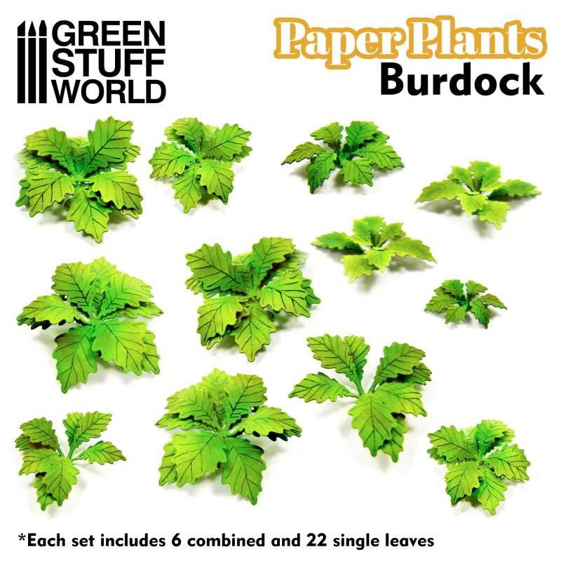 GREEN STUFF WORLD 10365 Paper Plants Burdock - KAĞIT BİTKİLER LÖŞLEK