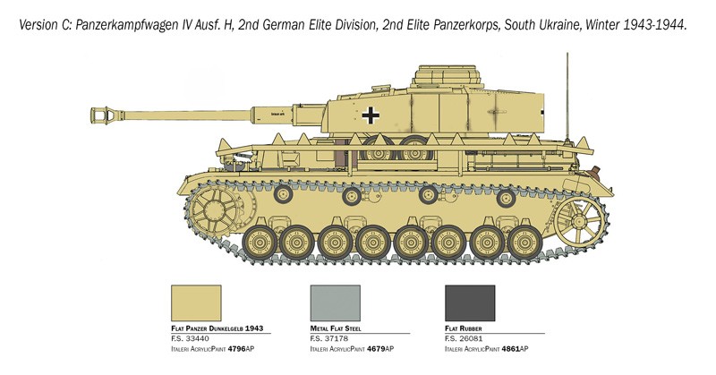 ITALERI 6578 1/35 Pz. Kpfw. IV Ausf. H TANK MAKETİ