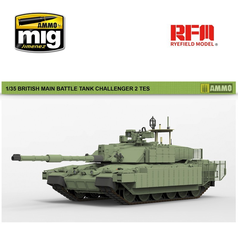 RYE FIELD MODELS 5039 1/35 BRITISH MAIN BATTLE TANK CHALLENGER 2 TES Tank Maketi