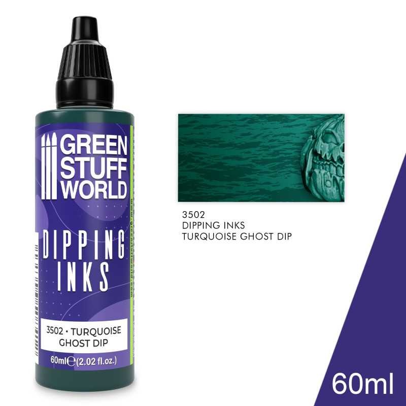 GREEN STUFF WORLD 3502 Dipping Ink TURQUOISE GHOST DIP MAKET BOYASI 60 ml