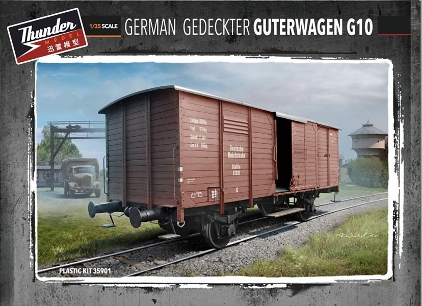 Thunder Model 35901 1/35 Maket German G10 Guterwagen TREN VAGON MAKETİ