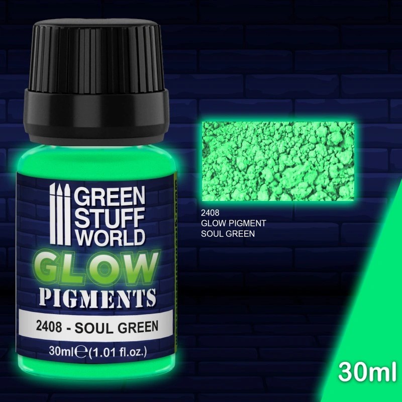 GREEN STUFF WORLD 2408 Glow in the Dark - SOUL GREEN KARANLIKTA PARLAYAN PİGMENT