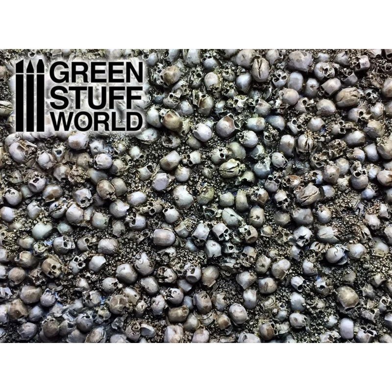 GREEN STUFF WORLD 1668 Crunch Times! Skulls Plates - KURU KAFA ZEMİN PLAKALARI