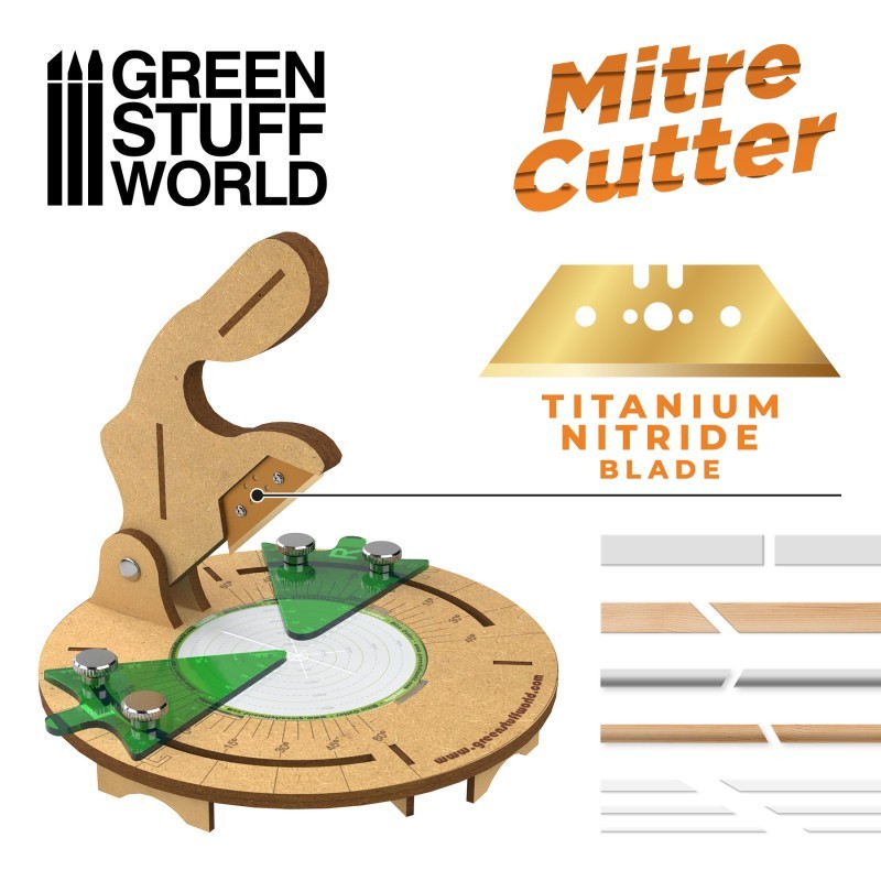 GREEN STUFF 11323 WORLD MITRE CUTTER TOOL ÖLÇERLİ AÇILI KESME ALETİ