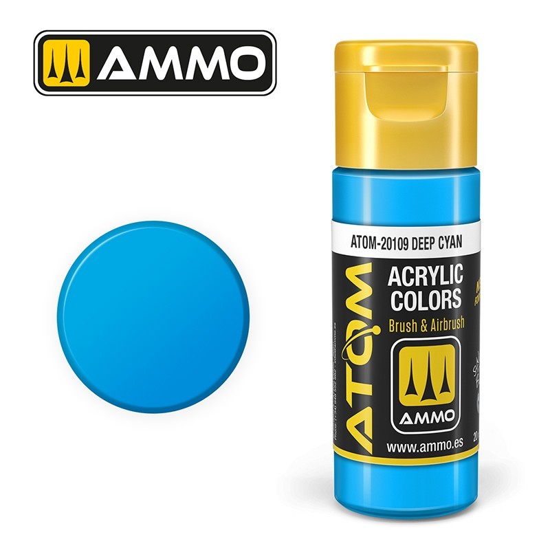 AMMO MIG ATOM 20109 Deep Cyan AKRİLİK MAKET BOYASI