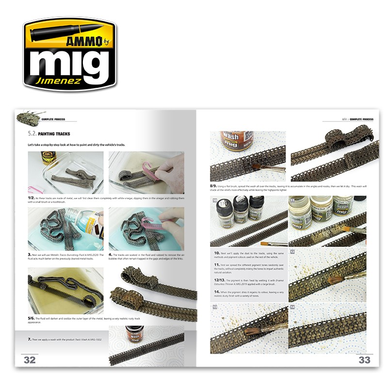 AMMO MIG 6155 ENCYCLOPEDIA OF ARMOUR MODELLING TECHNIQUES – Vol. Extra Complete Process English