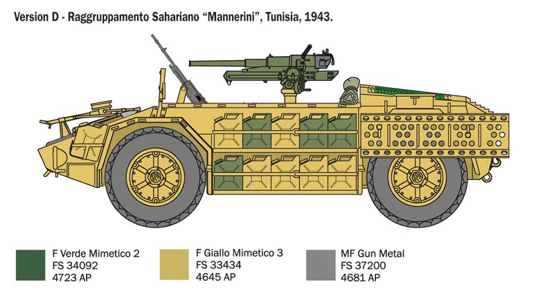 ITALERI 6530 1/35 AS.42 SAHARIANA ASKERİ KARA ARACI MAKETİ