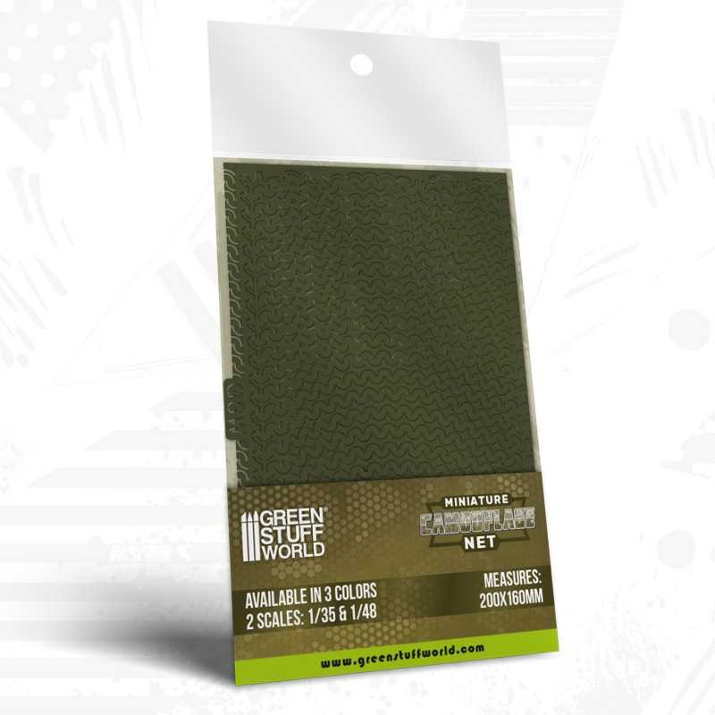 GREEN STUFF WORLD 13463 Miniature Camouflage Nets Green - YEŞİL KAMUFLAJ AĞI 1:35