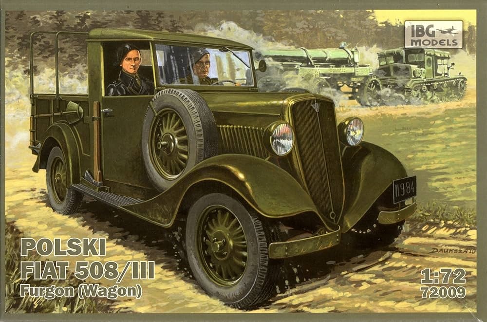 IBG MODELS 72009 1/72 POLSKI FIAT 508/III FURGON (WAGON) POLONYA ASKERİ ARACI MAKETİ