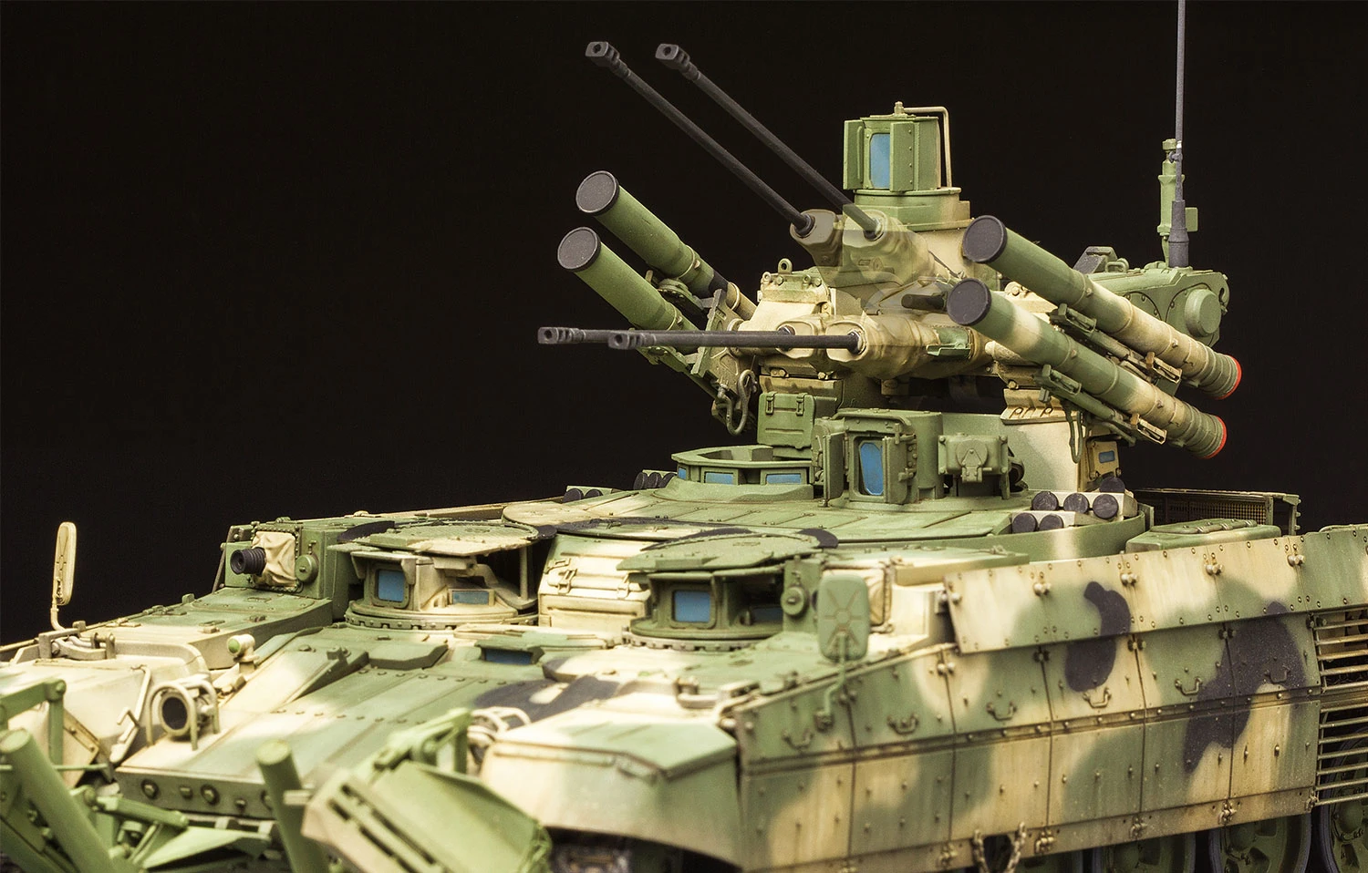 MENG TS-010 1/35 RUSSIAN “TERMINATOR” FIRE SUPPORT COMBAT VEHICLE BMPT w/KMT-8 MINE CLEANING SYSTEM & EMT ELECTROMAGNETIC COUNTERMINE SYSTEM RUS TANK MAKETİ
