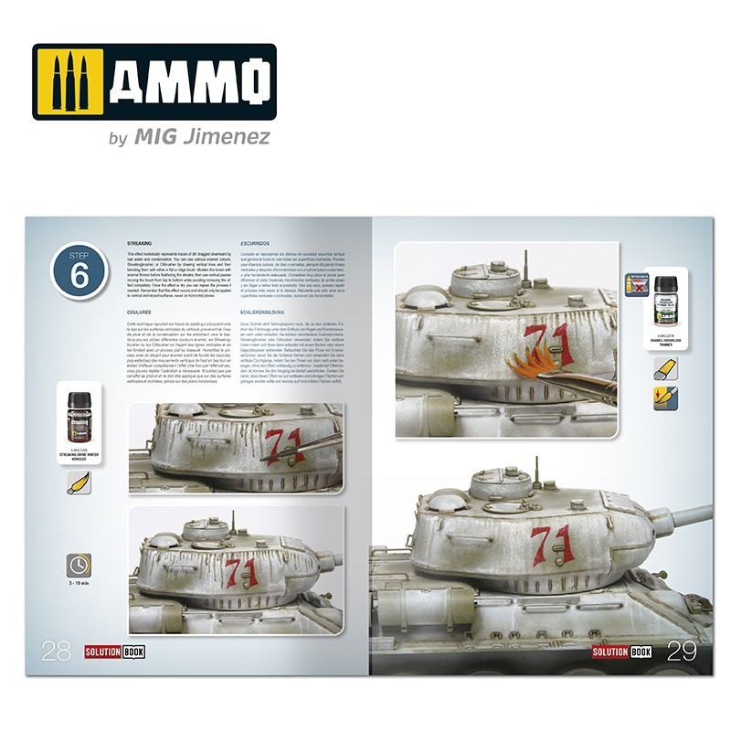 AMMO MIG 6603 How to Paint WWII Soviet Winter Vehicles SOLUTION BOOK - İKİNCİ DÜNYA SAVAŞI RUS KIŞ ARAÇLARI BOYAMA TEKNİKLERİ KİTABI