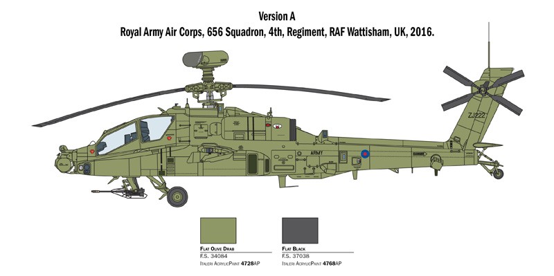 ITALERI 2748 1/48 AH 64D APACHE LONGBOW SALDIRI HELİKOPTERİ MAKETİ