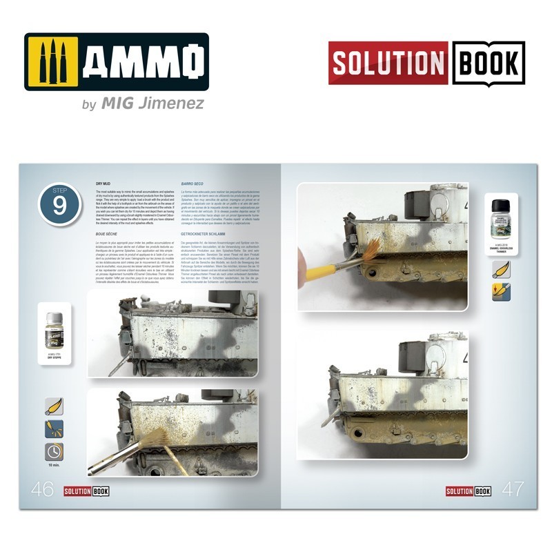 AMMO MIG 6601 How to Paint WWII German Winter Vehicles SOLUTION BOOK - İKİNCİ DÜNYA SAVAŞI ALMAN KIŞ ARAÇLARI BOYAMA TEKNİKLERİ KİTABI