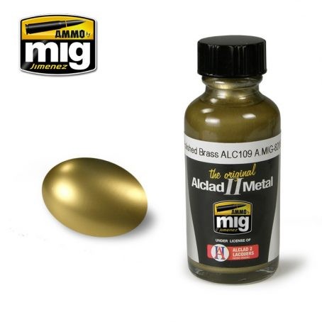 Ammo Mig ALCLAD II Süper Metalik Maket Boyası - 8206 POLISHED BRASS ALC109