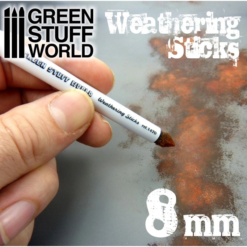 GREEN STUFF WORLD 9311  Weathering Brush 8mm SÜNGER ESKİTME FIRÇASI