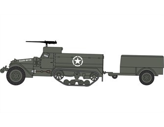 Airfix 02318 1/76 American Half Track M3 ASKERİ KARA ARACI MAKETİ