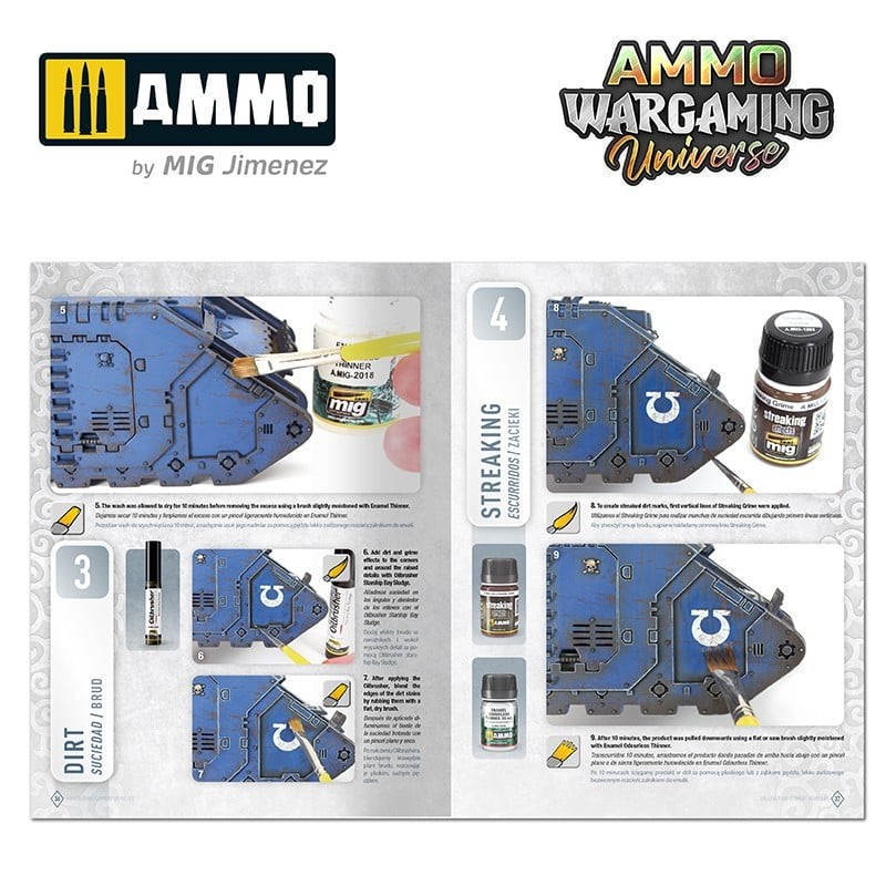 AMMO MIG 6925 WARGAMING UNIVERSE Book 06 Weathering Combat Vehicles - SAVAŞ ARAÇLARI ESKİTME TEKNİKLERİ KİTABI