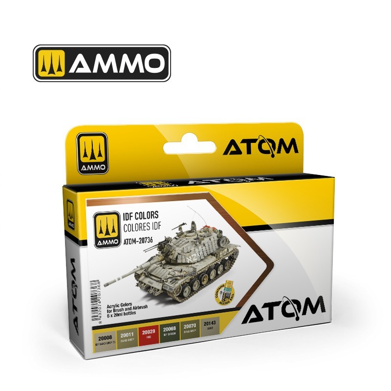 AMMO MIG 20736 ATOM IDF Colors Set - İSRAİL RENKLERİ BOYA SETİ