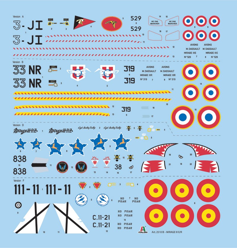 ITALERI 2510 1/32 MIRAGE III E/R SAVAŞ UÇAĞI MAKETİ