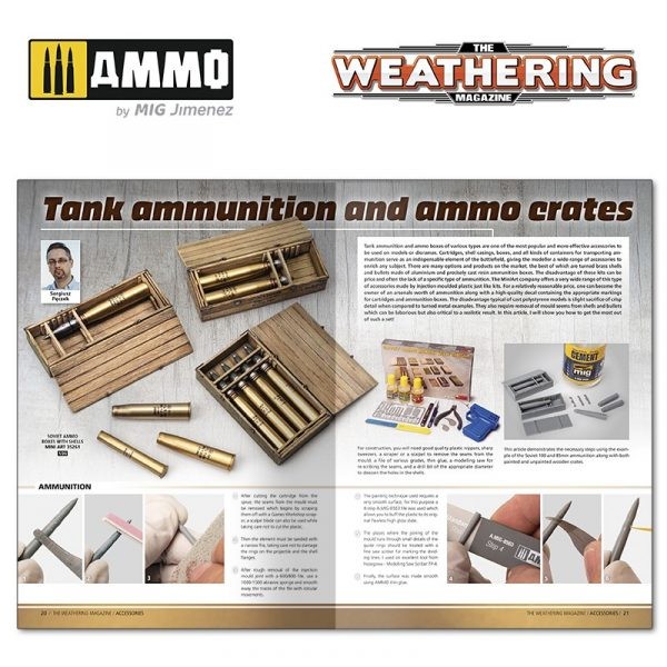 AMMO MIG 4531 THE WEATHERING MAGAZINE #32 – ÇOK ÇEŞİTLİ AKSESUAR BOYAMA TEKNİKLERİ DERGİSİ