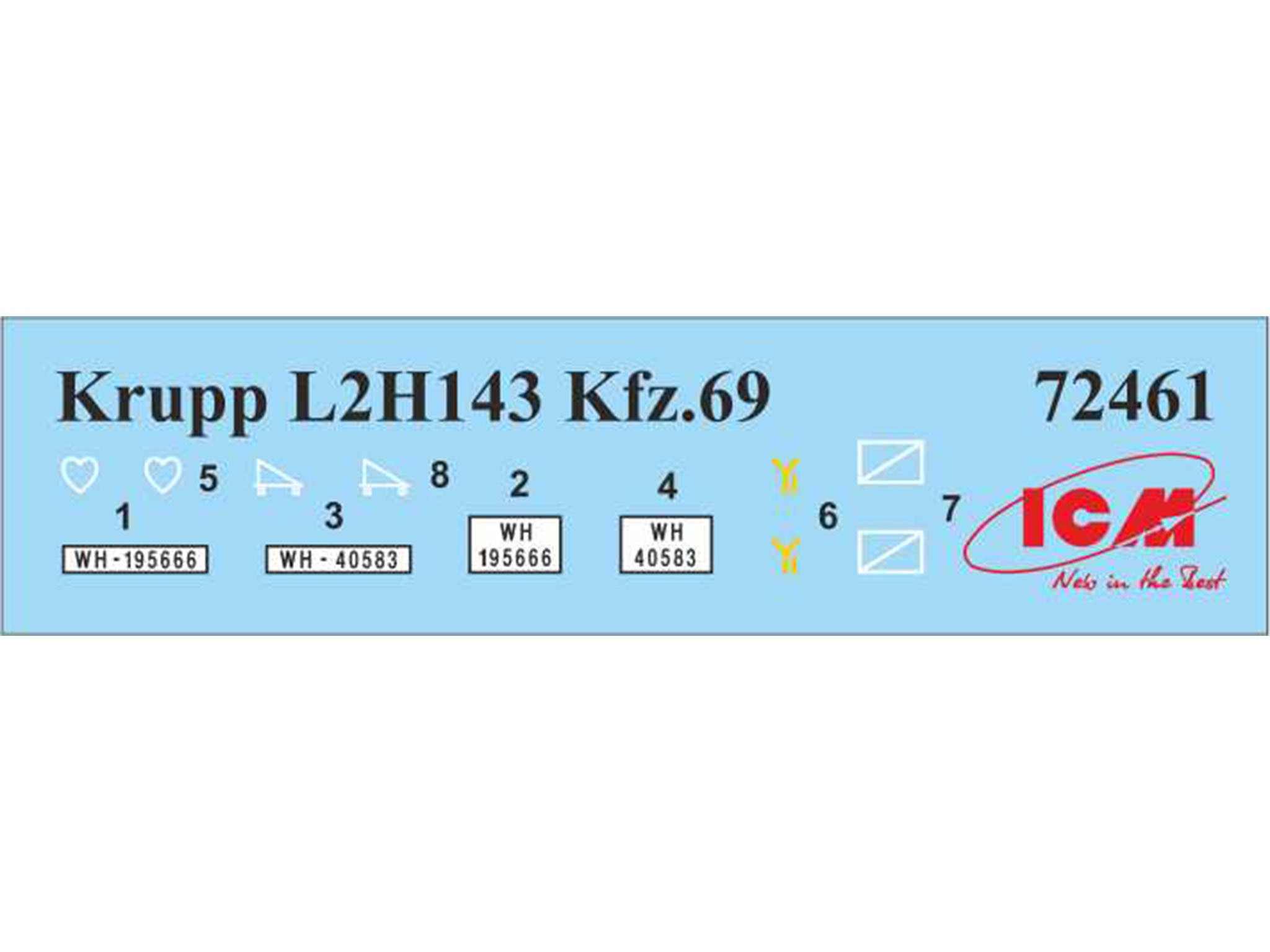 ICM 72461 1/72 KRUPP L2H143 Kfz.69 with PAK 36 ASKERİ ARAÇ MAKETİ