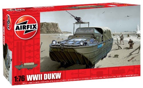 Airfix 02316 1/76 DUKW American IIWW Amphibian ANFİBİ ASKERİ KARA ARACI MAKETİ