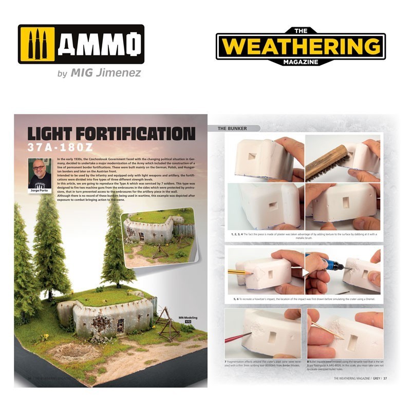 AMMO MIG 4534 THE WEATHERING MAGAZINE #35 – Grey ENGLISH