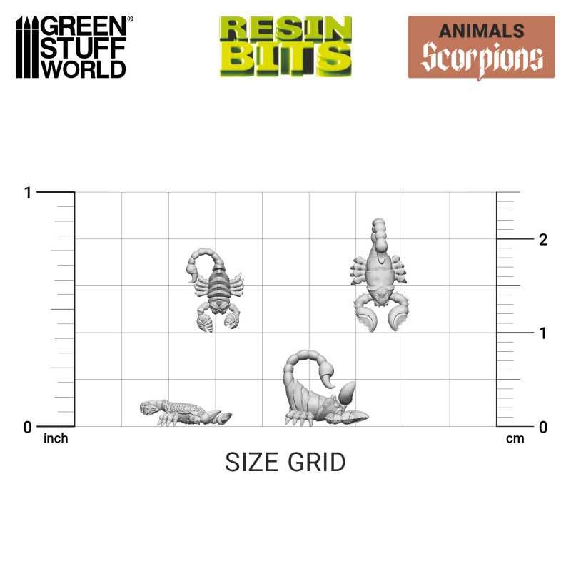 GREEN STUFF WORLD 12667 3D printed set - Scorpions AKREPLER SETİ