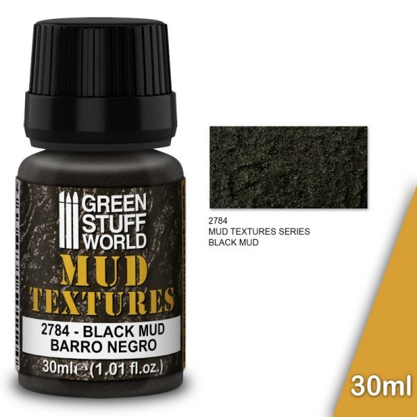 GREEN STUFF WORLD 2784 MUD TEXTURES BLACK MUD 30ML – SİYAH ÇAMUR DOKUSU