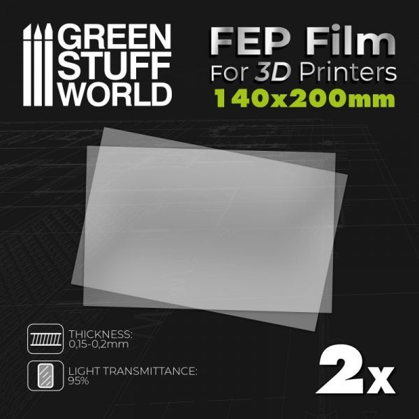 GREEN STUFF WORLD 3078 FEP FİLM 200X140MM (PACK X2)