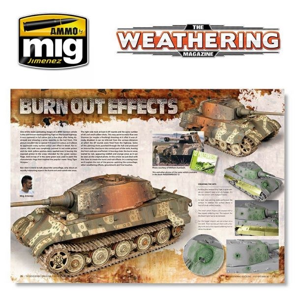 AMMO MIG 4508 THE WEATHERING MAGAZINE #9 – K.O. AND WRECKS ENGLISH DÜŞMÜŞ/VURULMUŞ VE HURDA ARAÇLAR BOYAMA TEKNİKLERİ DERGİSİ