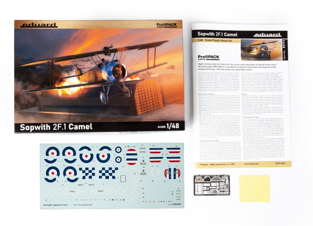 EDUARD 82173 1/48 Sopwith 2F.1 Camel SAVAŞ UÇAĞI MAKETİ